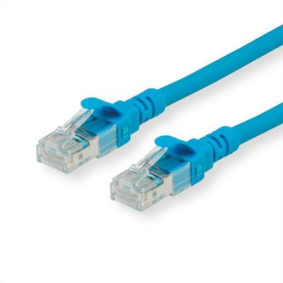 ROLINE Patchkabel Cat.6 S/FTP (PiMF), Component Level, LSOH, blau, 0,3 m
