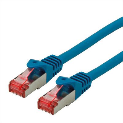 ROLINE Patchkabel Cat.6 S/FTP (PiMF), Component Level, LSOH, blau, 1 m