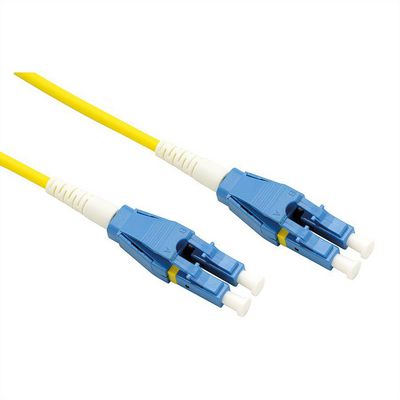 ROLINE LWL-Kabel Duplex, Single Mode 9/125m OS2, LC/LC, gelb, 20 m