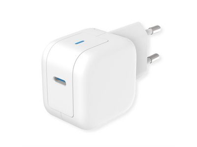USB Charger mit Euro-Stecker 1 Port Typ-C GaN 20W