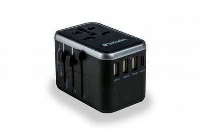 Verbatim Universal Travel Adapter UTA-04 PD61W / QC / 3xUSB / 2xType-C