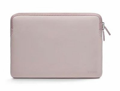 Trunk 14" MacBook Pro Sleeve, Warm  Rose Neoprene. Protective  material, Plush lining, Nylon zipper, Unique stitchings, washable