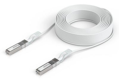 Ubiquiti Direct attach cable with auto  link optimization for  seamless 1G SFP, 10G SFP+, and 25G SFP28 interconnects between UniFi devices.
