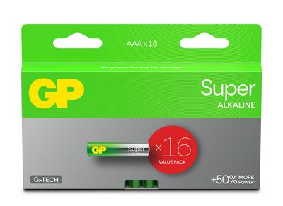 GP Super Alkaline Battery, Size AAA, L