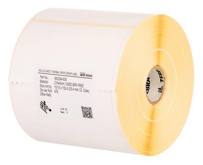 ZEBRA Etiketten 100x100mm Papier Z-Perform 1000T,1670 Etiketten/Rolle