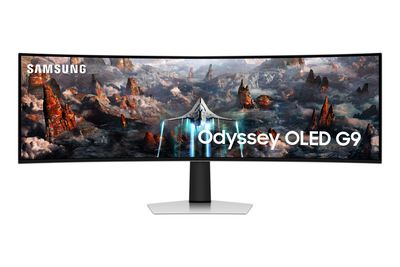 Samsung 34Suxen Computer Monitor 124.5 Cm (49") 5120 X 1440 Pixels Dqhd Oled Silver