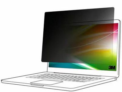 3M Bright Screen Privacy Filter  for 15.6in Full Screen  Laptop, 16:9, BP156W9E