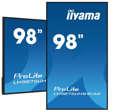 iiyama 98" LFD, 3840x2160, Portrait,  24/7, Android, w AG