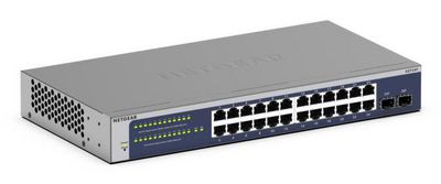 Netgear Gs724Tv6 Managed L2+/L3  Gigabit Ethernet  (10/100/1000) 1U Blue, Grey