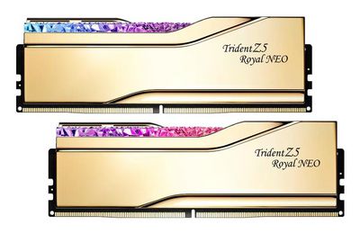 G.Skill 32GB (2x16GB) DDR5 6000MHz CL28 1.40V Trident Z5 Royal Neo RGB Gold