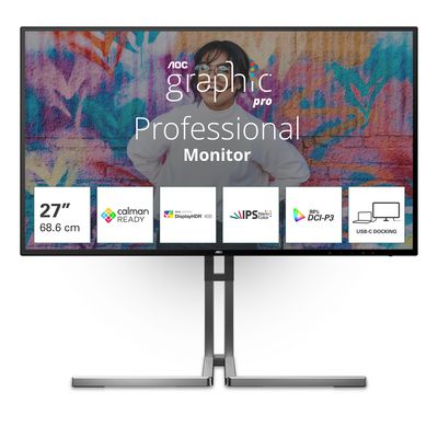 AOC U27U3CV skærm - WLED - 27" - AMD A