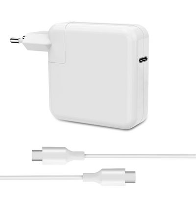 CoreParts USB-C Charger for Apple  Macbook 87W 5V 2.4A-20V4.35A  Plug:USB-C Female, Color: White, Type-C Charger