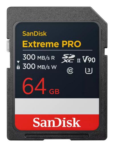 SanDisk Extreme Pro SDXC UHS-II Memory Card 64GB 300MB/s