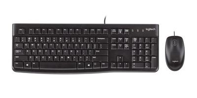Logitech Desktop MK120 Sæt med mus og tastatur Kablet Schweizisk