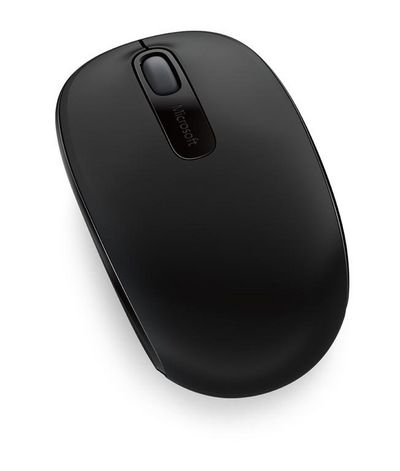 Microsoft WL Mobile Mouse 1850 - Black RF Wireless+USB Ambidextrous
