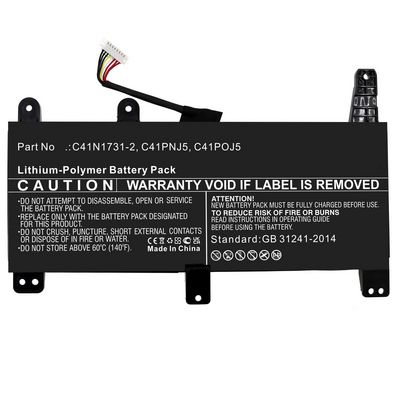 CoreParts Laptop Battery for Asus  45.60Wh 15.2V 3000mAh Battery  for Asus Notebook, Laptop, 45.60Wh Li-Polymer 15.2V 3000mAh