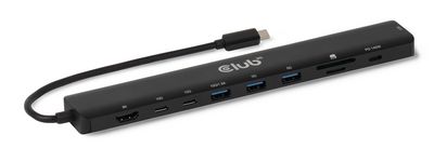 Club3D Tragbare Docking USB-C ->2xUSB-