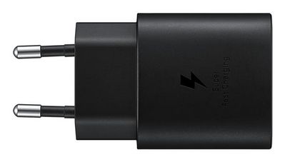 Samsung Mains charger RAPIDE 25W Port  USB Type C without cable,  black