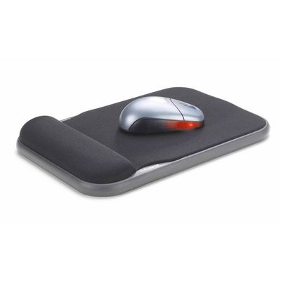 Kensington H/Adjustable Mouse Rest Black Height Adjustable Gel Mouse  Pad Black, Black, Monotone, Gel, Wrist rest