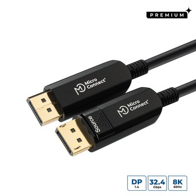 MicroConnect DisplayPort 1.4, 8K@60Hz,  Optic Fibre, 40m