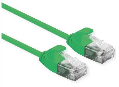 Roline PATCHKABEL KAT6A SLIM 0,5 M  UTP, LSZH, GR?N, RJ45 U/SK?RM  HAN:HAN