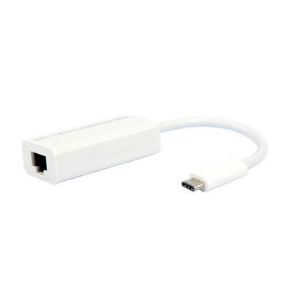 Roline USB 3.2 GEN 1 ADAPTER, USB-C:  HAN - RJ45: HUN, 0,10M,  GIGABIT ETHERNET CONVERTER, 10/100/1000 MBIT, HVID