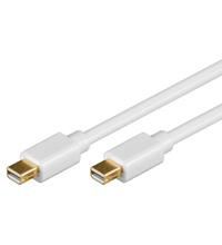 Goobay Mini Displayport 1,0 m, Hvid,  Mini Displayport: Han - Mini  Displayport: Han