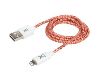 Xtorm Woven Lightning USB cable for  charging, and data. Length  2,5 meter.