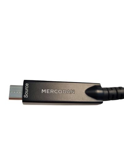 Mercodan Fiber USB-C cable 10m,  Supports 4K@60Hz, 60W,10Gbps  data, TPE jacket, USB-C: Male - USB-C Male