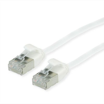 Roline GREEN U/FTP DATACENTER PATCHKABEL, KAT6A/CLASS EA, LSZH/TPE, SLIM, HVID, 2,0M