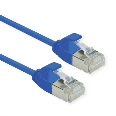 Roline U/FTP DATACENTER PATCHKABEL  KAT6A/CLASS EA, LSZH, SLIM,  BL?, 1,0M