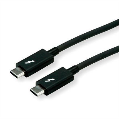 Roline USB-C THUNDERBOLT 3 KABEL, 40  GBIT, 100W, USB-C: HAN -  USB-C : HAN, 1,0M