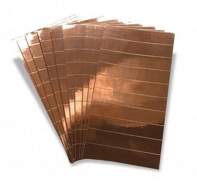 Platinum Tools COPPER FOIL STRIPS W/CONDUCTIVE ADHESIVE. 100/BAG
