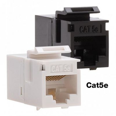 Platinum Tools CAT6 KEYSTONE COUPLER, F TO  F, BLACK UTP. 1/BAG.