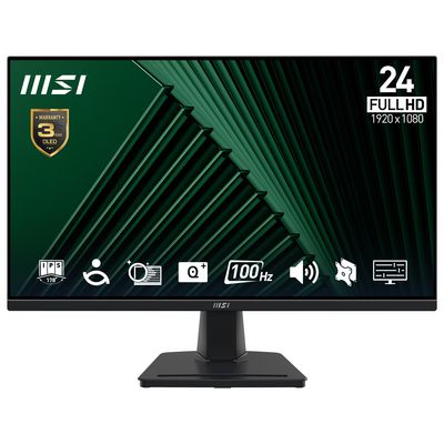 MSI PRO MP245G 24 1920 x 1080 (Full HD) VGA (HD-15) HDMI DisplayPort 100Hz