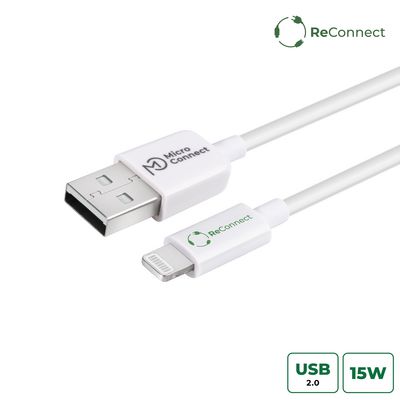 MicroConnect ReConnect (GRS) USB-A 2.0 to  Lightning cable, 0.50m