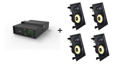 Vivolink Audiopack Subwoofer + 4 x Pro  In-Wall Speakers