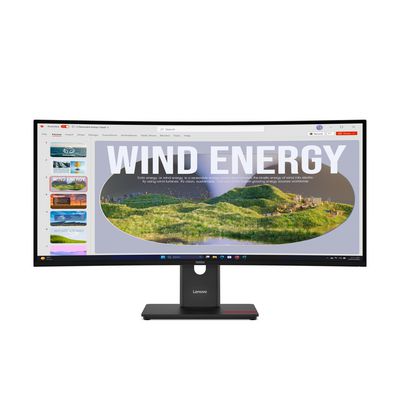 Lenovo Thinkvision T34Wd-40 Computer  Monitor 86.4 Cm (34") 3440 X  1440 Pixels Wide Quad Hd Led Black