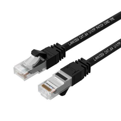 Lanview CAT6A S/FTP 1m Black LSZH,  HIGH-FLEX