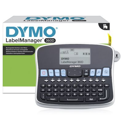 DYMO LabelManager 360D 6/9/12/19 mm D1-Bänder Qwertz