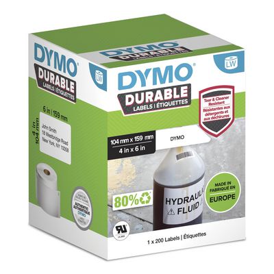 DYMO Durable Hvid Selvklæbende printer