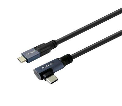 Vivolink USB-C to USB-C angle Cable 10m Enterprise-tested