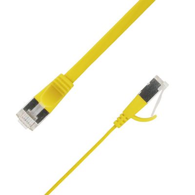 LinkIT Flat U/FTP Cat6A Yellow 5m AWG 32/7, PVC, 1,85x6mm