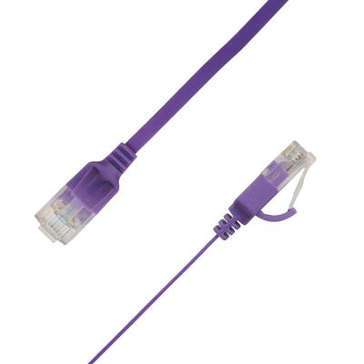 LinkIT Flat U/UTP Cat6A Purple 0.2m  AWG 34/7, PVC, 1x4mm