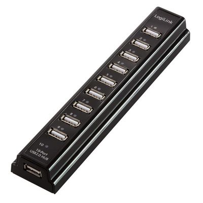 LogiLink USB2.0 HUB 10-port, incl. 3,5A