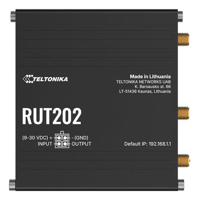 TELTONIKA NETWORKS RUT202 Dual Sim 4G/LTE/3G WiFi EMEA EU Industrial Router
