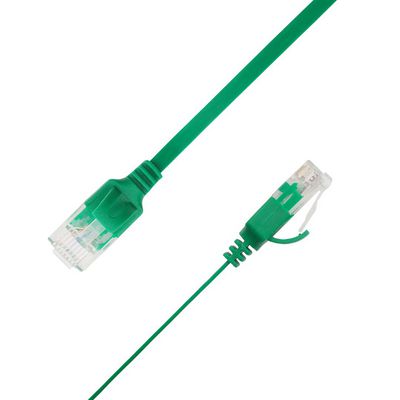 LinkIT Flat U/UTP Cat6A Green 3m AWG  34/7, PVC, 1x4mm