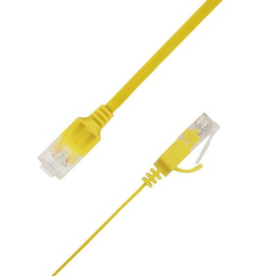 LinkIT Flat U/UTP Cat6A Yellow 1.5m AWG 34/7, PVC, 1x4mm