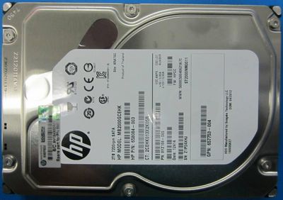 Hewlett Packard Enterprise 2Tb 7.2K RPM SATA **Shipping New Sealed Spares**