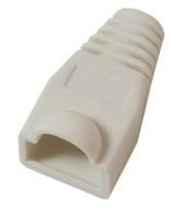 MicroConnect Strain Relief Boot for RJ45  White, 50pcs Cable lead in  6.40mm